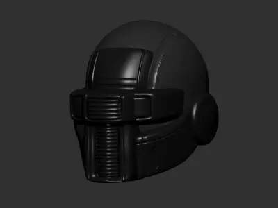 helmet high poly sculpt 3d printable ver 7 3D model 3D model 59
