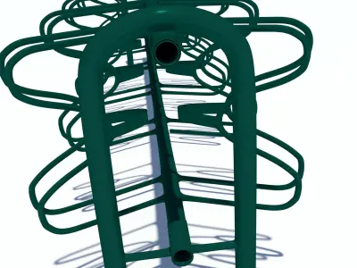 Double Bicyclerack 3D model