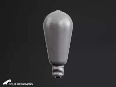 Industrial Light Bulb 3D model