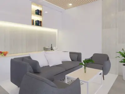 Homy Interior Office 3D model