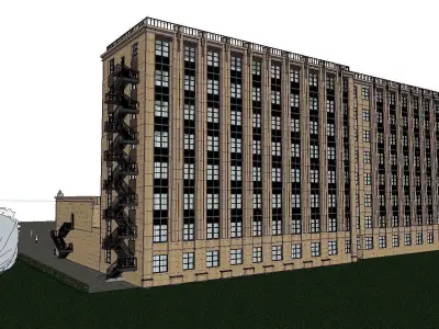 vacation spot-Resort-Fashion Leisure Hotel-0212 3D model