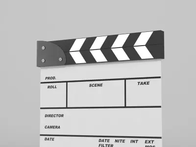 Clapperboard clapper board 3D model