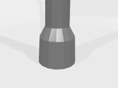 Lamppost covered in snow Low Poly Low-poly 3D model