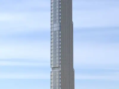 111 West 57th Street Skyscraper New York 3D model