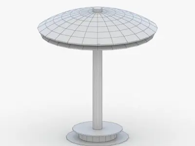 1389 - Table Lamp Low-poly 3D model