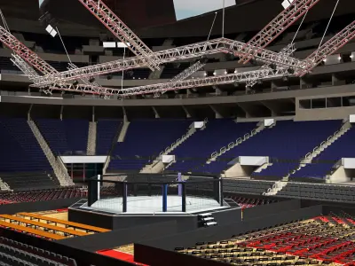  Octagon UFC Arena Interior 