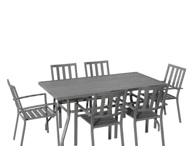 Outdoor patio dinning set  3D model