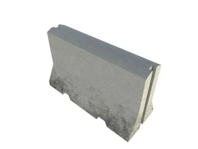 Concrete Divider Low-poly 3D model