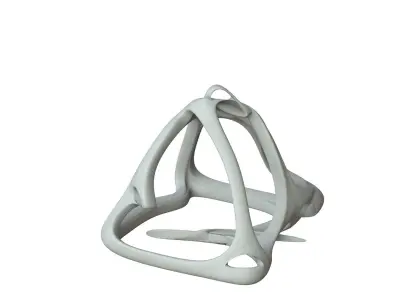 SciFi Cube Object No 62631 Low Poly Shape Low-poly 3D model