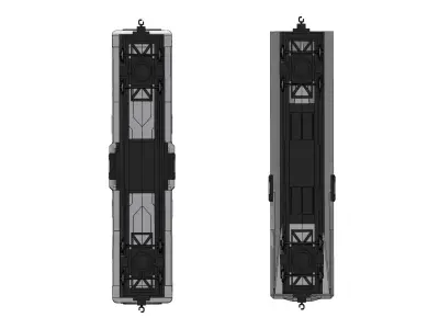 Sci-Fi Train Futuristic High-Speed Transport 002 3D model