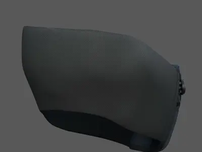 Gas mask respirator scifi futuristic 3d  Low-poly 3D model 2
