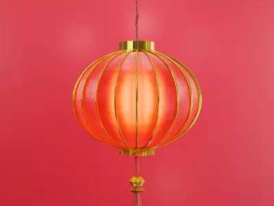 Paper lantern 3D modeling 3D model