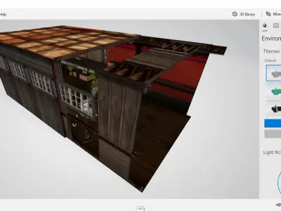 Architectural interior 08 3D model