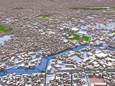 Kabul City of Afghanistan August 2021 3D model