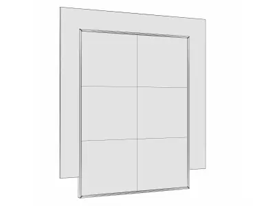 Mirror in a metal frame GZ-M1038 3D model