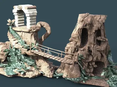 Heman Jungle attack Full Kitbash  3D model