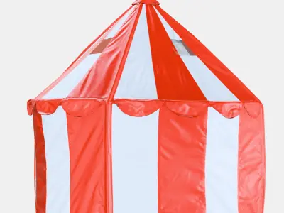 CIRCUS TENT Tent Low-poly 3D model