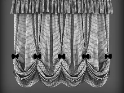 Curtain 3D model 310 Low-poly 3D model