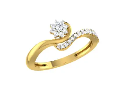 Women Ring  Render 3dm STL OBJ FBX Details 3D print model 430