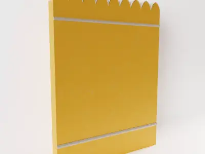 Indian Wall Low-poly 3D model