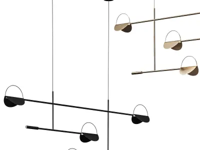 Leaves pendant light 3D model