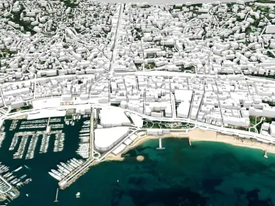 Cityscape Cannes France  3D model