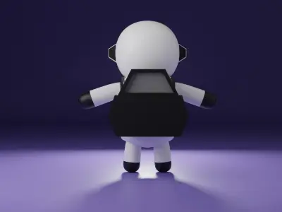 3D Character Cartoon Astronaut 3D model