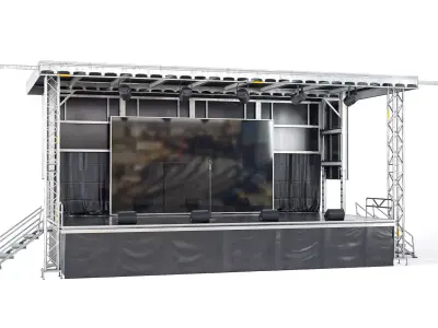 Mobile Outdoor Stage 3D model