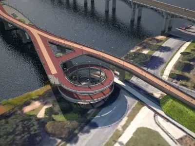 Context Bridges Austin Texas 3D model