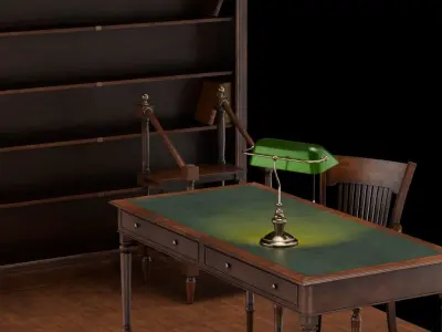 Old Library set 3D model