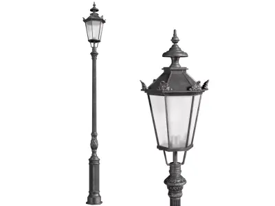 Classic street Outdoor landscape light Lamp Lantern 3D model purchase