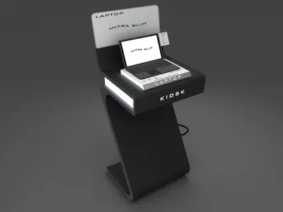 Kiosk Laptop 3D model