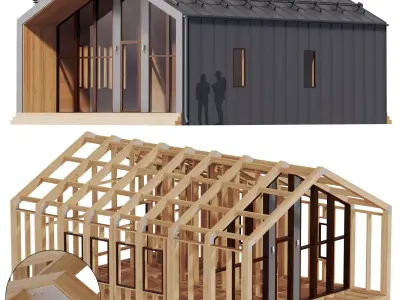 Barn house n2 3D model