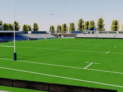 Estadio Charrua - Montevideo - Uruguay 3D model