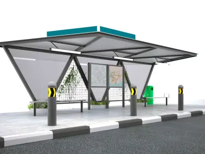 BUS SHELTER 3D model