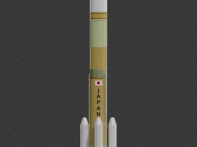 H3 Rocket 3D model