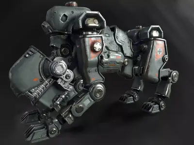 3D Panzerhund 1960 3D model