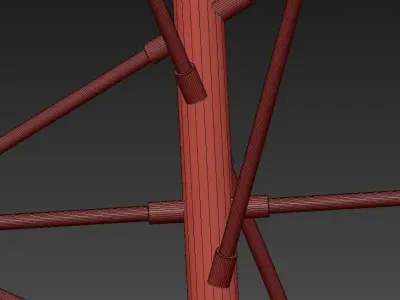 Chadelier Abstraction Balls 3D model