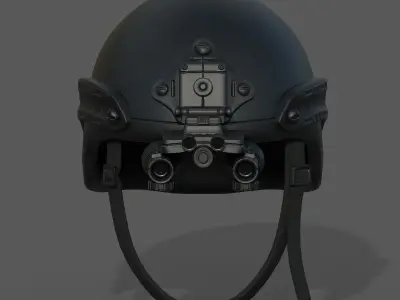 Helmet armor develop fantasy 3d model  Low-poly 3D model