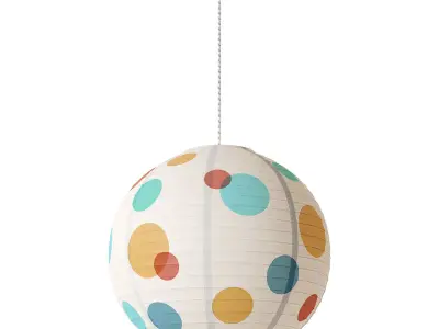 Habitat Spot pendant paper lampshade 3D model