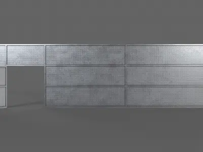 PBR Door Prison Cell 6 Low-poly 3D model