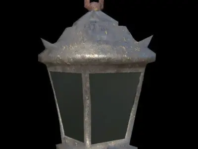 Lantern - PBR - Dirty Textured Low-poly 3D model
