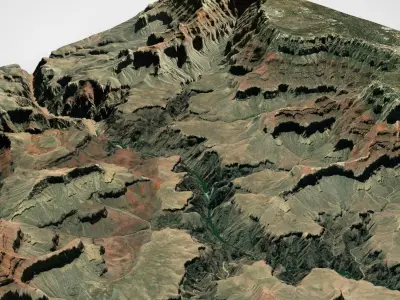 Mountain landscape Grand Canyon Arizona USA 3D model buy
