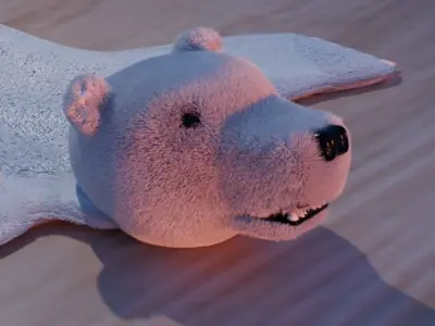 Bear carpet 3D model