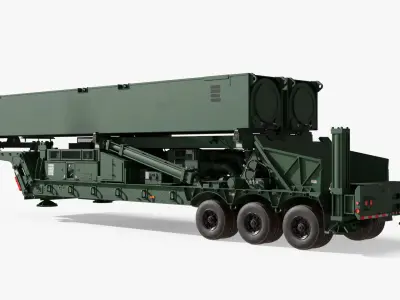  Hypersonic TEL Trailer Full Green Transport 