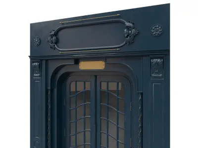 Entrance classic door 47 3D model