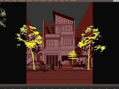 House Exterior 3D model 9