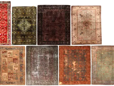 Carpets vintage turkish vol 04 3D model