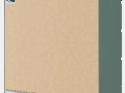 MALM Chest of 3 drawers 2 Low-poly 3D model