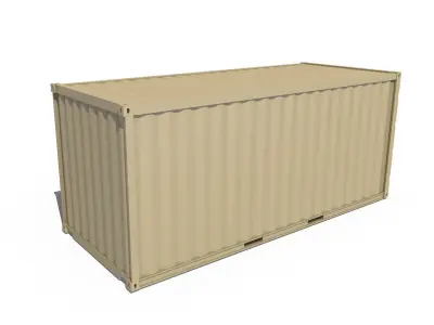 20ft Shipping Container  3D model